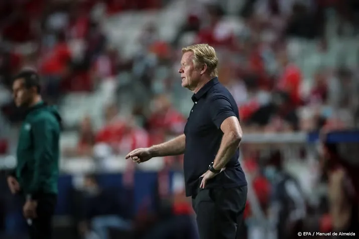 coach koeman een harde nederlaag in lissabon