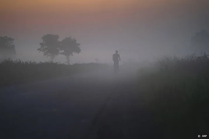 code geel in drie provincies wegens plaatselijk dichte mist