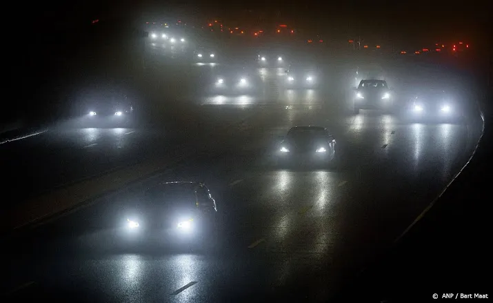 code geel vanwege dichte mist in midden en zuiden van het land
