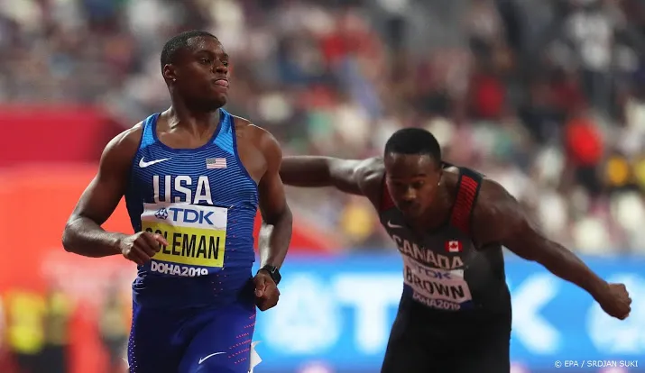 coleman sprint naar wereldtitel 100 meter