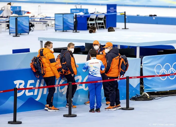 coopmans en anema na rel weer gezamenlijk op schaatsbaan beijing