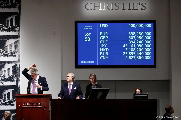 coronacrisis leidt tot recordomzet kunstveilinghuizen