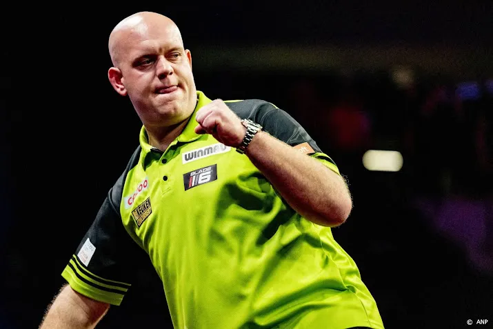 darter van gerwen eenvoudig langs wright in premier league