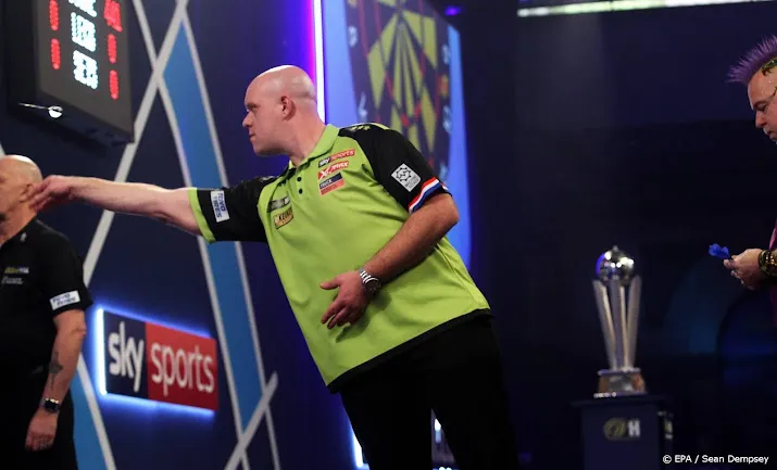 darter van gerwen strandt in amsterdam in halve finales