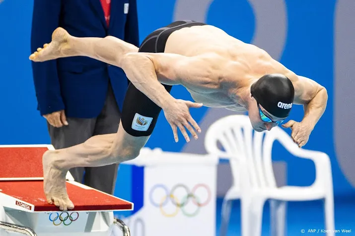 de boer naar olympische finale 50 meter vrije slag