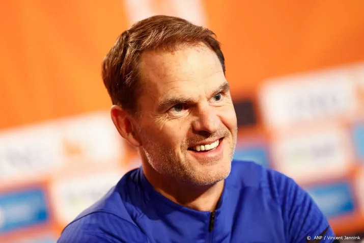 de boer rekent in vijfde duel als bondscoach op eerste zege