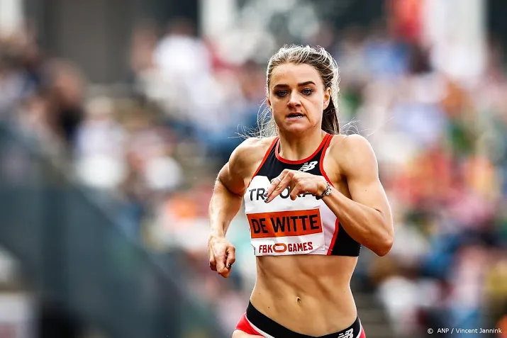 de witte overtuigend door op 400 meter