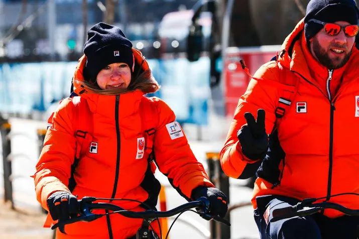 debutante visser kijkt ogen uit in gangneung
