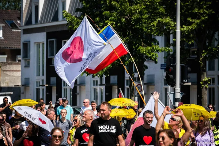 demonstratie walk of freedom in eindhoven vreedzaam verlopen