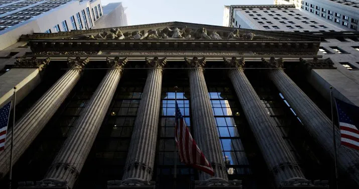 dieprode koersborden op wall street