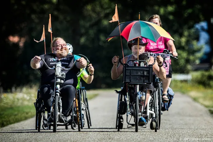 dinsdag alleen nog 10 km rolstoel4daagse