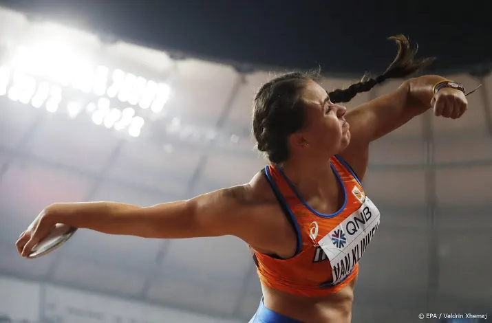 discuswerpster van klinken plaatst zich voor olympische spelen
