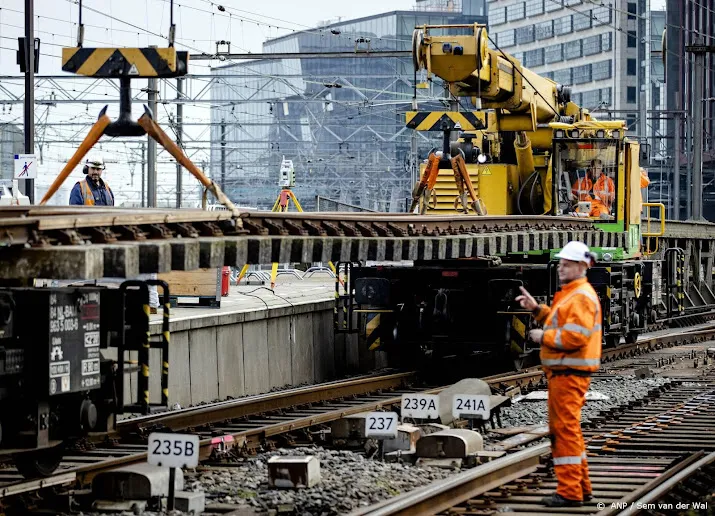 dit jaar op 34 trajecten dagen geen trein vanwege werkzaamheden