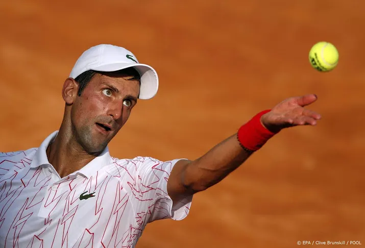 djokovic bereikt kwartfinales van tennistoernooi rome