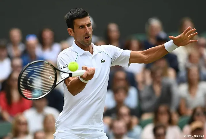 djokovic blijft op wimbledon op koers voor 20e grandslamtitel