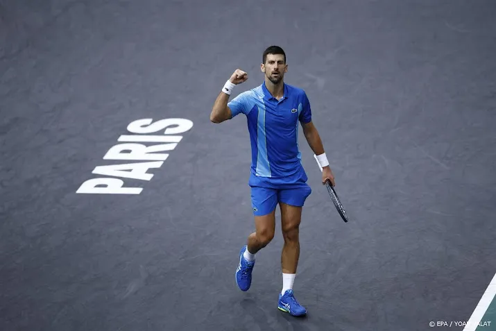 djokovic grijpt titel tennistoernooi parijs bercy