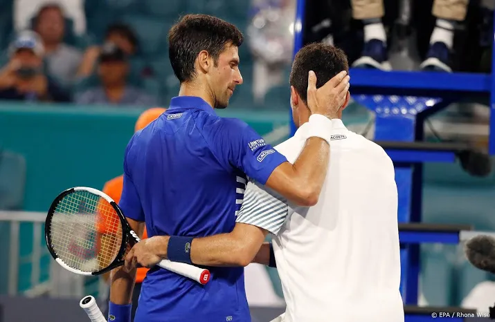 djokovic verliest in vierde ronde miami