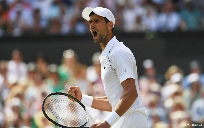 djokovic verslaat kyrgios op wimbledon en pakt 21e grandslamtitel