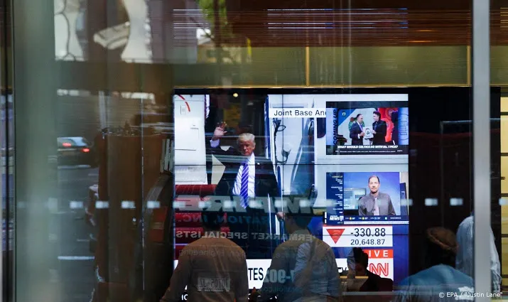 dow jonesindex is alle winst sinds verkiezing trump weer kwijt
