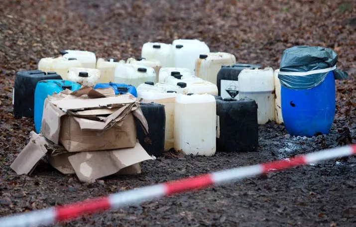 drugsdumpingen breiden zich als olievlek uit