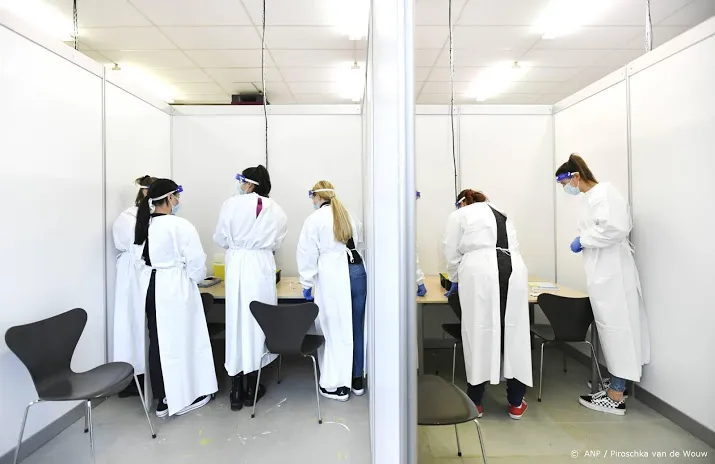 drukte bij commerciele teststraten sinds reisversoepelingen