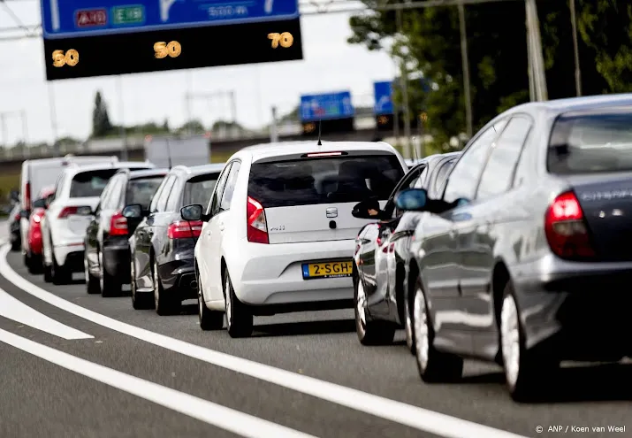 drukte en langzaam rijden op snelwegen door boerenprotest