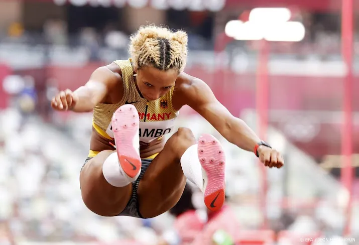 duitse mihambo verzekert zich van goud bij het verspringen