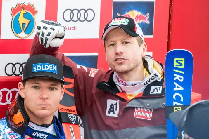 duitse skier dressen verrast in kitzbuhel