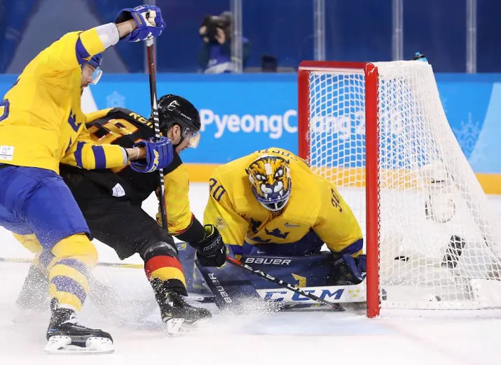 duitsland verrast zweden bij ijshockey
