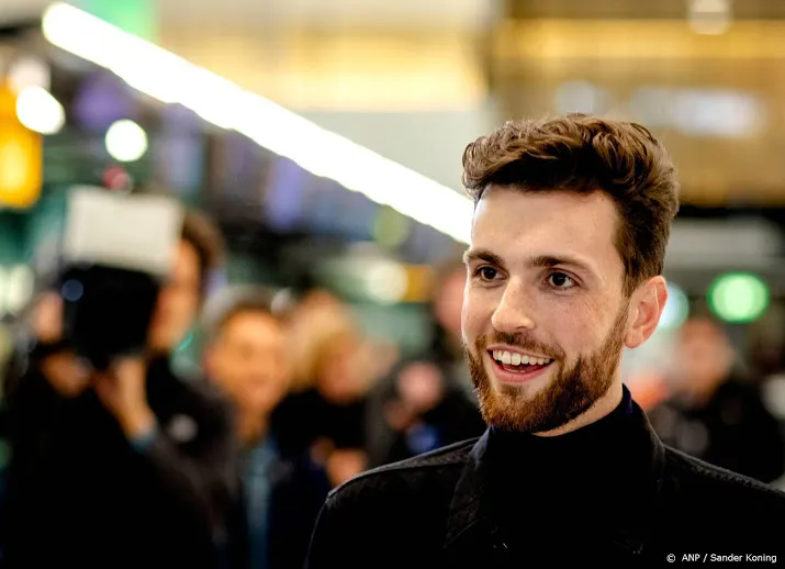 duncan voor het eerst songfestivalpodium op
