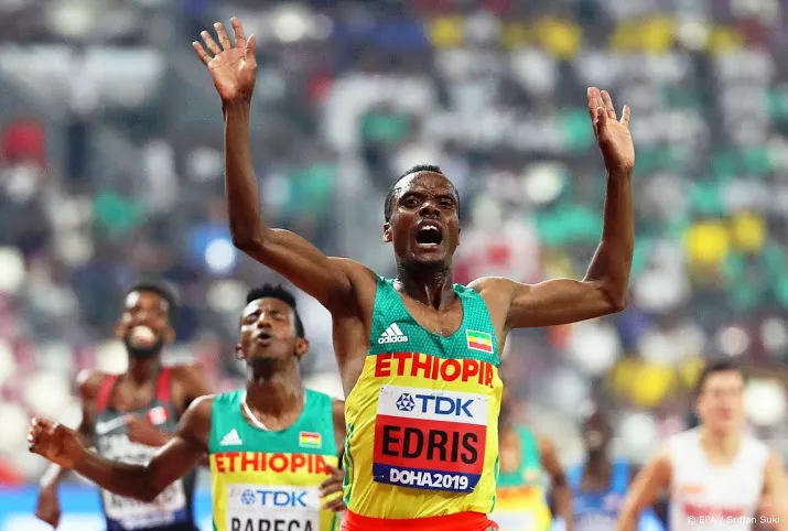 edris prolongeert titel op 5000 meter