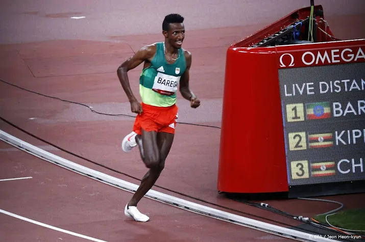 eerste atletiekgoud tokio naar ethiopier barega op 10 000 meter