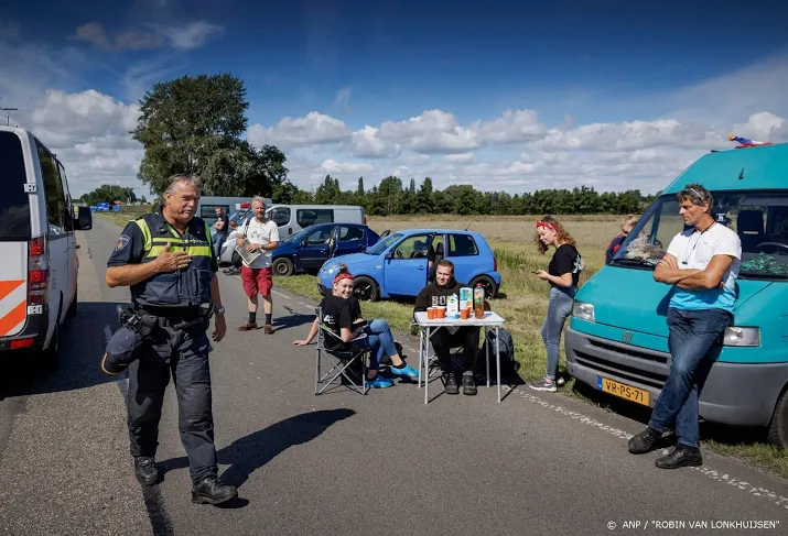 eerste boeren aangekomen bij protest