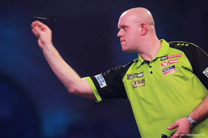 eerste fase premier league darts zonder publiek op een locatie