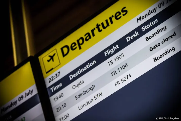 eindhoven airport dicht om mist