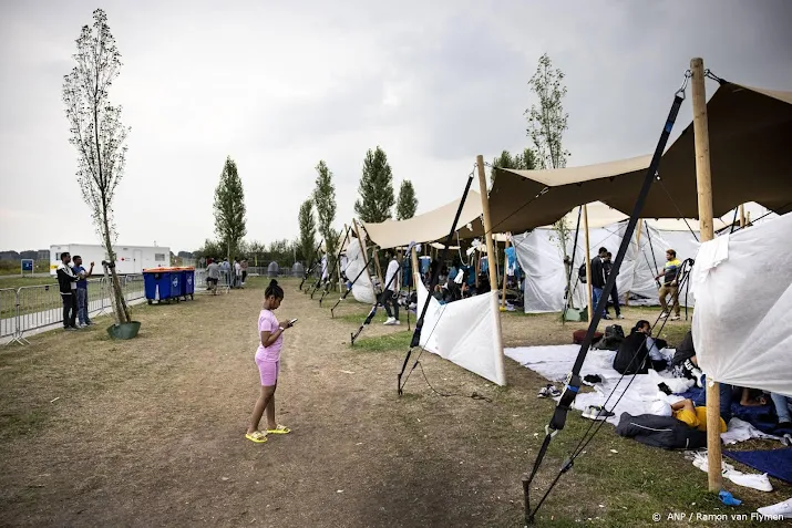 en weer moeten mensen buiten slapen bij aanmeldcentrum ter apel