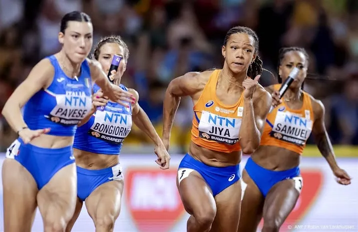 estafettevrouwen nipt door naar finale 4100 meter op wk atletiek