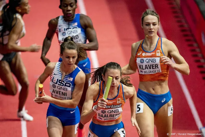 estafettevrouwen pakken op wk indoor zilver op 4400 meter