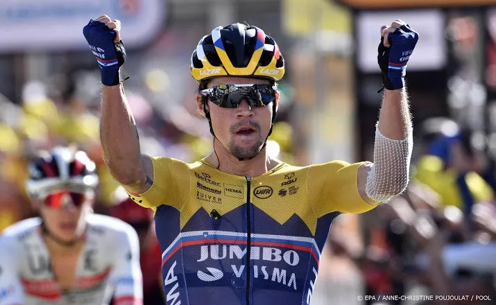 etappewinnaar roglic mooi succes na zware dag