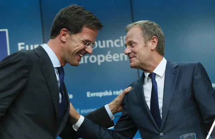 eu president tusk langs bij rutte op catshuis