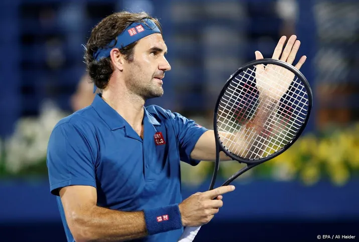 federer ligt in dubai nog steeds op schema