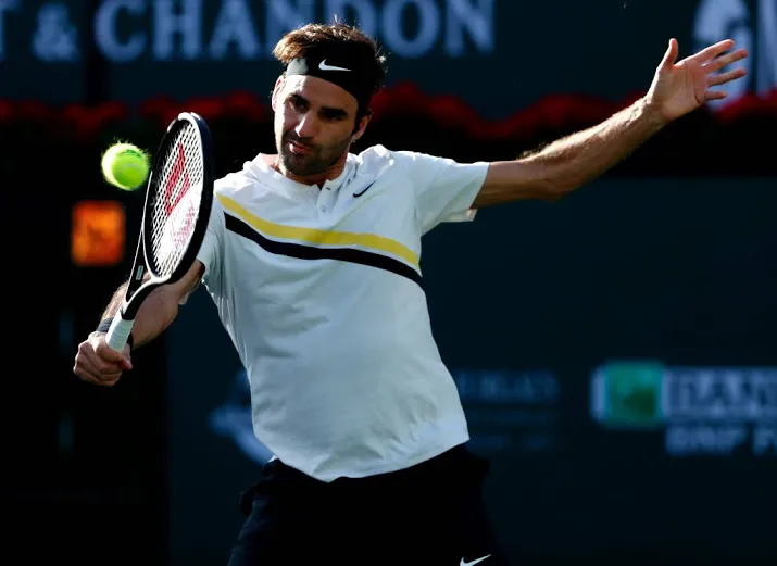 federer naar kwartfinales indian wells