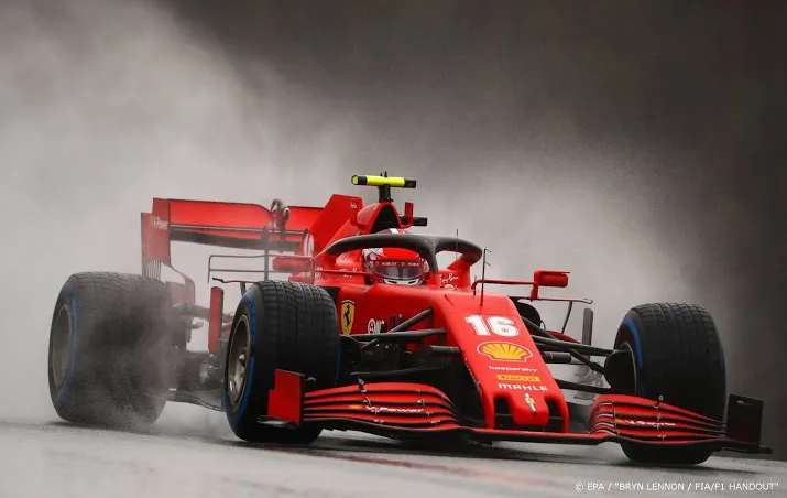ferrari coureur leclerc nog drie plaatsen naar achteren