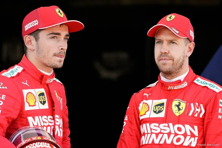 ferrari reprimande vettel en leclerc volstaat