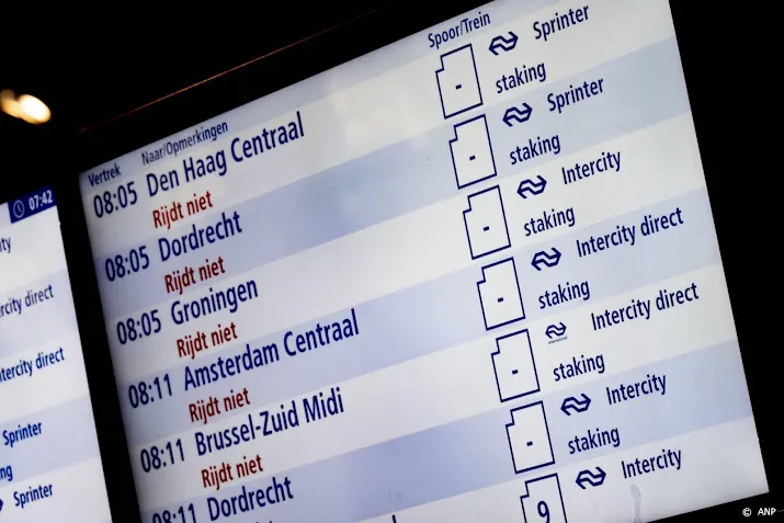 fnv spoor staking gaat vrijdag vooralsnog door ondanks bod ns