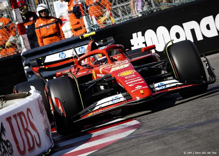 formule 1 race in monaco na drie kwartier hervat met sainz