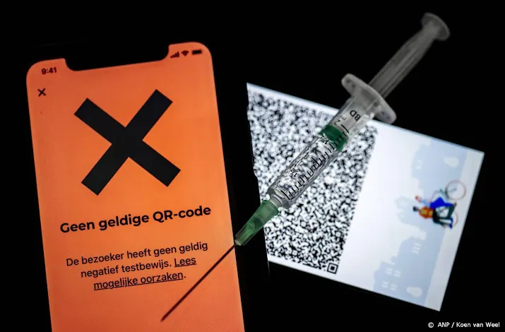 frauduleuze qr codes van coronacheck app gegooid