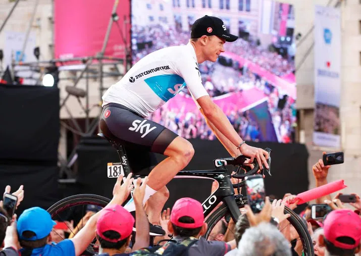 froome heeft geen ernstige schade na val