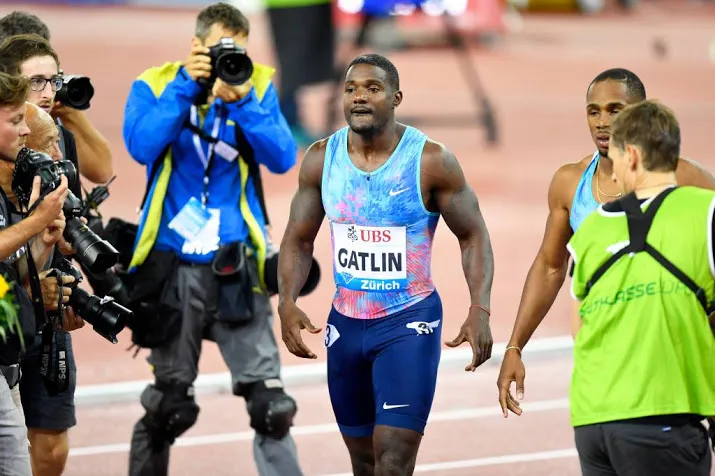 gatlin slechts zevende in shanghai