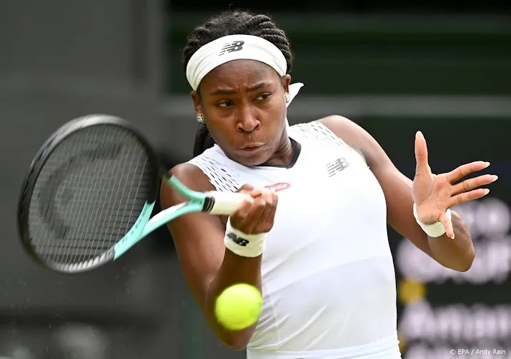 gauff verliest van landgenote anisimova op wimbledon